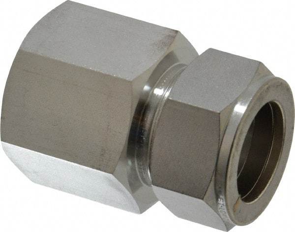 Ham-Let - 1" OD, Grade 316Stainless Steel Female Connector - Comp x FNPT Ends - Industrial Tool & Supply