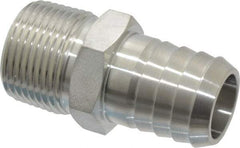 Ham-Let - 3/4" Grade 316 Stainless Steel Pipe Hose Connector - Barb x MNPT End Connections, 6,800 psi - Industrial Tool & Supply