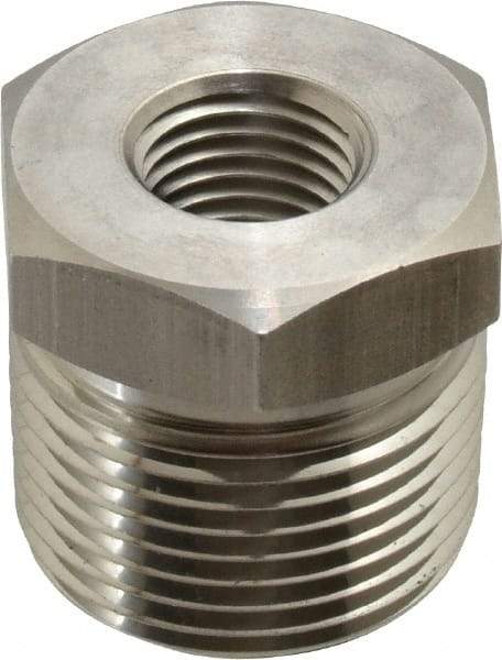 Ham-Let - 3/4 x 1/4" Grade 316 Stainless Steel Pipe Hex Bushing - MNPT x FNPT End Connections, 6,200 psi - Industrial Tool & Supply
