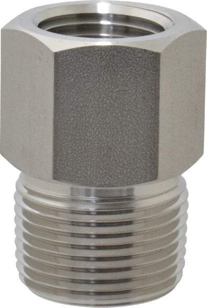 Ham-Let - 3/4 x 1/2" Grade 316 Stainless Steel Pipe Hex Bushing - MNPT x FNPT End Connections, 4,600 psi - Industrial Tool & Supply