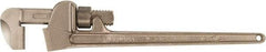 Ampco - 48" Aluminum Bronze Alloy Nonsparking Pipe Wrench - 7-9/16" Pipe Capacity - Industrial Tool & Supply