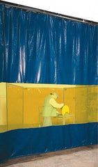 Steiner - 6 Ft. Wide x 9 Ft. High, Vinyl Welding Welding Curtain Kit - Yellow with Universal Mounting Hardware - Industrial Tool & Supply