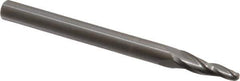 Onsrud - 1/8" Cutting Diam x 3/4" Length of Cut, 2 Flute, Upcut Spiral Router Bit - Uncoated, Right Hand Cut, Solid Carbide, 3" OAL x 1/4" Shank Diam, Ball End Taper - Industrial Tool & Supply