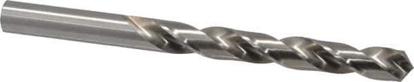 Hertel - 9/16" 118° High Speed Steel Jobber Drill - Bright Finish, Right Hand Cut, Spiral Flute, Straight Shank, 6-5/8" OAL, Standard Point - Industrial Tool & Supply