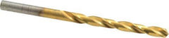 Hertel - 7/32" 118° High Speed Steel Jobber Drill - TiN Finish, Right Hand Cut, Spiral Flute, Straight Shank, 3-3/4" OAL, Standard Point - Industrial Tool & Supply