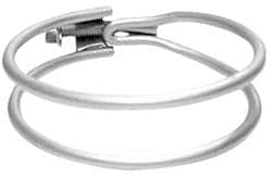 Made in USA - 1-5/8" Wide, Steel Wire Clamp for Tube & Hose - Industrial Tool & Supply