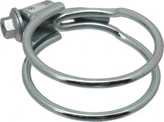 Made in USA - 1-1/8" Wide, Steel Wire Clamp for Tube & Hose - Industrial Tool & Supply