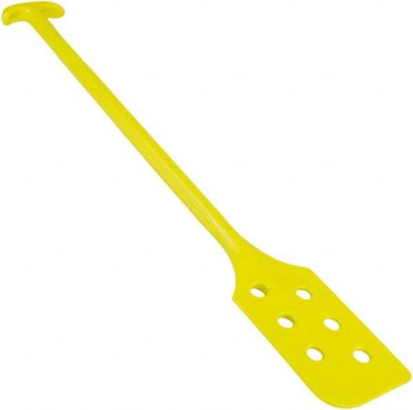 Remco - Yellow Polypropylene Mixing Paddle with Holes - 40" Overall Length - Industrial Tool & Supply