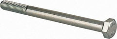 Value Collection - M12x1.75mm Metric Coarse, 140mm Length Under Head Hex Head Cap Screw - Partially Threaded, Grade 8.8 Steel, Zinc-Plated Finish, 19mm Hex - Industrial Tool & Supply