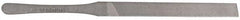 Proto - 5-1/4" Long, Smooth Cut, Flat American-Pattern File - Double Cut, 1/4" Overall Thickness, Tang - Industrial Tool & Supply