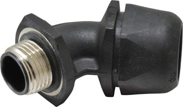 Murrplastik - 1/2" Trade, Nylon Compression Angled Liquidtight Conduit Connector - Noninsulated - Industrial Tool & Supply