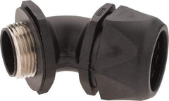 Murrplastik - 1" Trade, Nylon Compression Angled Liquidtight Conduit Connector - Noninsulated - Industrial Tool & Supply