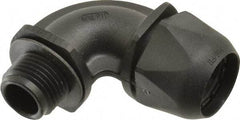 Murrplastik - 3/8" Trade, Nylon Compression Angled Liquidtight Conduit Connector - Noninsulated - Industrial Tool & Supply