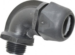 Murrplastik - 1/2" Trade, Nylon Compression Angled Liquidtight Conduit Connector - Noninsulated - Industrial Tool & Supply