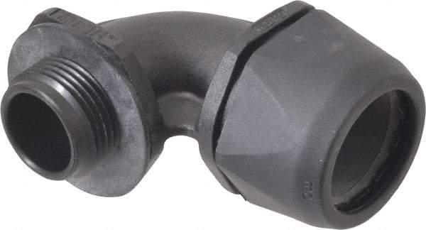 Murrplastik - 3/4" Trade, Nylon Compression Angled Liquidtight Conduit Connector - Noninsulated - Industrial Tool & Supply