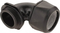 Murrplastik - 2" Trade, Nylon Compression Angled Liquidtight Conduit Connector - Noninsulated - Industrial Tool & Supply