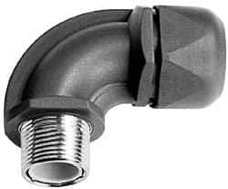 Murrplastik - 3/8" Trade, Nylon Compression Angled Liquidtight Conduit Connector - Noninsulated - Industrial Tool & Supply