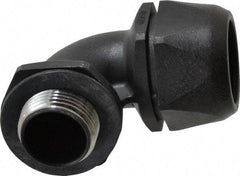 Murrplastik - 1" Trade, Nylon Compression Angled Liquidtight Conduit Connector - Noninsulated - Industrial Tool & Supply