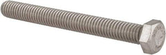 Value Collection - 3/8-16 UNC, 3-1/2" Length Under Head Hex Head Cap Screw - Fully Threaded, Grade 316 Stainless Steel, Uncoated, 9/16" Hex - Industrial Tool & Supply