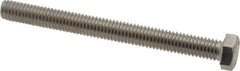 Value Collection - 3/8-16 UNC, 4" Length Under Head Hex Head Cap Screw - Fully Threaded, Grade 316 Stainless Steel, Uncoated, 9/16" Hex - Industrial Tool & Supply