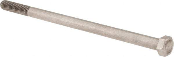 Value Collection - 3/8-16 UNC, 7" Length Under Head Hex Head Cap Screw - Partially Threaded, Grade 18-8 Stainless Steel, Uncoated, 9/16" Hex - Industrial Tool & Supply