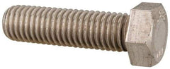 Value Collection - 9/16-12 UNC, 2" Length Under Head Hex Head Cap Screw - Grade 18-8 Stainless Steel, Uncoated, 13/16" Hex - Industrial Tool & Supply