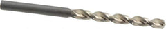 Guhring - #5 130° High Speed Steel Jobber Drill - Bright Finish, Right Hand Cut, Parabolic Flute, Straight Shank, 3-3/8" OAL, Standard Point - Industrial Tool & Supply