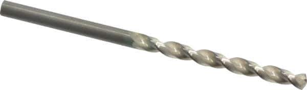 Guhring - #23 130° High Speed Steel Jobber Drill - Bright Finish, Right Hand Cut, Parabolic Flute, Straight Shank, 2-15/16" OAL, Standard Point - Industrial Tool & Supply