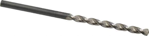 Guhring - #33 130° High Speed Steel Jobber Drill - Bright Finish, Right Hand Cut, Parabolic Flute, Straight Shank, 2-13/32" OAL, Standard Point - Industrial Tool & Supply