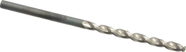 Guhring - #36 130° High Speed Steel Jobber Drill - Bright Finish, Right Hand Cut, Parabolic Flute, Straight Shank, 2-13/32" OAL, Standard Point - Industrial Tool & Supply