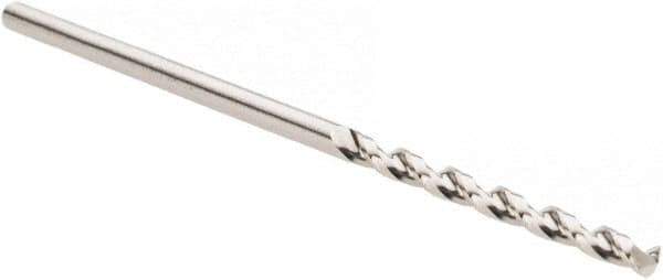 Guhring - #52 130° High Speed Steel Jobber Drill - Bright Finish, Right Hand Cut, Parabolic Flute, Straight Shank, 1-11/16" OAL, Standard Point - Industrial Tool & Supply