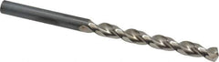 Guhring - Letter D 130° High Speed Steel Jobber Drill - Bright Finish, Right Hand Cut, Parabolic Flute, Straight Shank, 3-31/32" OAL, Standard Point - Industrial Tool & Supply