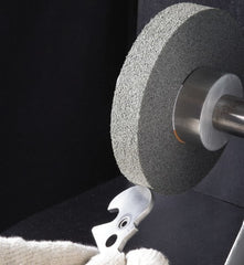 Standard Abrasives - 8" Diam, 3" Center Hole, Fine Grade, Silicon Carbide Deburring Wheel - Industrial Tool & Supply