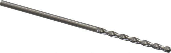 Guhring - 1.3mm 130° High Speed Steel Jobber Drill - Bright Finish, Right Hand Cut, Parabolic Flute, Straight Shank, 1-1/2" OAL, Standard Point - Industrial Tool & Supply