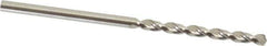 Guhring - 2.35mm 130° High Speed Steel Jobber Drill - Bright Finish, Right Hand Cut, Parabolic Flute, Straight Shank, 2-3/32" OAL, Standard Point - Industrial Tool & Supply