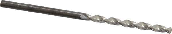 Guhring - 2.5mm 130° High Speed Steel Jobber Drill - Bright Finish, Right Hand Cut, Parabolic Flute, Straight Shank, 2-1/4" OAL, Standard Point - Industrial Tool & Supply