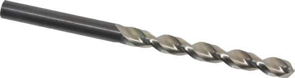 Guhring - 5.9mm 130° High Speed Steel Jobber Drill - Bright Finish, Right Hand Cut, Parabolic Flute, Straight Shank, 93mm OAL, Standard Point - Industrial Tool & Supply