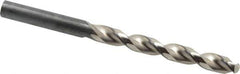 Guhring - 9.7mm 130° High Speed Steel Jobber Drill - Bright Finish, Right Hand Cut, Parabolic Flute, Straight Shank, 5-15/64" OAL, Standard Point - Industrial Tool & Supply