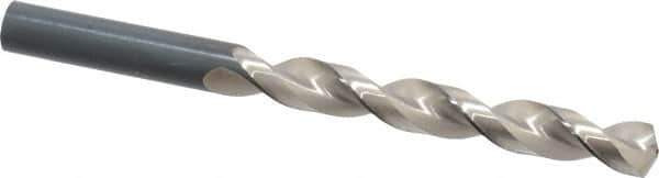 Guhring - 12mm 130° High Speed Steel Jobber Drill - Bright Finish, Right Hand Cut, Parabolic Flute, Straight Shank, 5-15/16" OAL, Standard Point - Industrial Tool & Supply