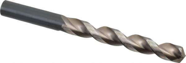 Guhring - 14.5mm 130° High Speed Steel Jobber Drill - Bright Finish, Right Hand Cut, Parabolic Flute, Straight Shank, 6-21/32" OAL, Standard Point - Industrial Tool & Supply
