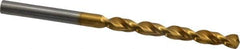 Guhring - #3 130° High Speed Steel Jobber Drill - TiN Finish, Right Hand Cut, Parabolic Flute, Straight Shank, 3-21/32" OAL, Standard Point - Industrial Tool & Supply