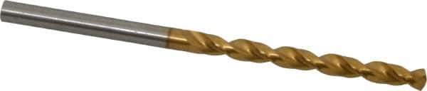 Guhring - #24 130° Cobalt Jobber Drill - TiN Finish, Right Hand Cut, Parabolic Flute, Straight Shank, 2-15/16" OAL, Standard Point - Industrial Tool & Supply