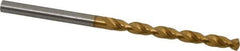 Guhring - #24 130° Cobalt Jobber Drill - TiN Finish, Right Hand Cut, Parabolic Flute, Straight Shank, 2-15/16" OAL, Standard Point - Industrial Tool & Supply
