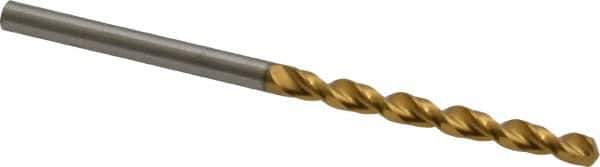 Guhring - #30 130° Cobalt Jobber Drill - TiN Finish, Right Hand Cut, Parabolic Flute, Straight Shank, 2-9/16" OAL, Standard Point - Industrial Tool & Supply