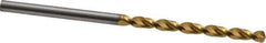 Guhring - 7/64" 130° Cobalt Jobber Drill - TiN Finish, Right Hand Cut, Parabolic Flute, Straight Shank, 2-13/32" OAL, Standard Point - Industrial Tool & Supply