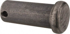 Made in USA - 5/8" Pin Diam, 1-1/2" OAL, Standard Clevis Pin - 5/32" Hole, 1-11/32" Usable Length, Uncoated Stainless Steel - Industrial Tool & Supply