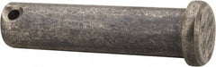 Made in USA - 5/8" Pin Diam, 2-1/2" OAL, Standard Clevis Pin - 5/32" Hole, 2-11/32" Usable Length, Uncoated Stainless Steel - Industrial Tool & Supply