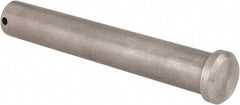 Made in USA - 3/4" Pin Diam, 5" OAL, Standard Clevis Pin - 5/32" Hole, 4-27/32" Usable Length, Uncoated Stainless Steel - Industrial Tool & Supply