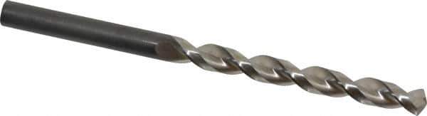 Guhring - Letter E (1/4) 130° Cobalt Jobber Drill - Bright Finish, Right Hand Cut, Parabolic Flute, Straight Shank, 3-31/32" OAL, Standard Point - Industrial Tool & Supply
