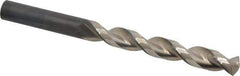 Guhring - 1/2" 130° Cobalt Jobber Drill - Bright Finish, Right Hand Cut, Parabolic Flute, Straight Shank, 5-15/16" OAL, Standard Point - Industrial Tool & Supply